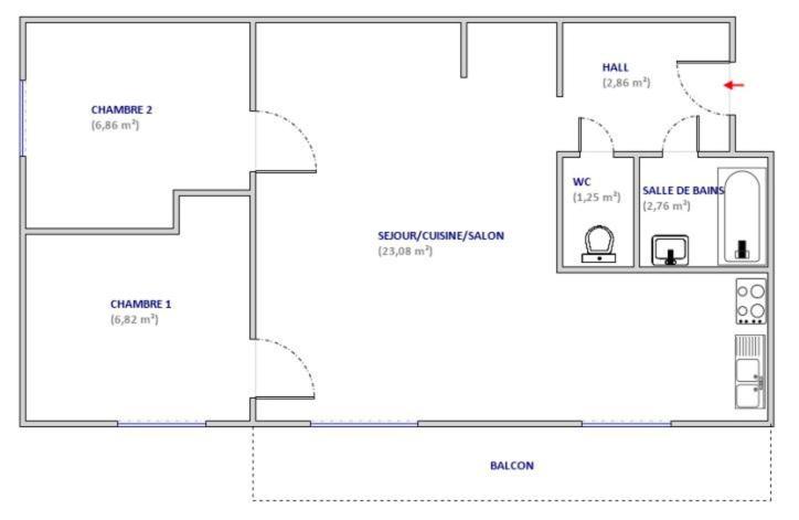 Appartements 3 Vallees, Piscine Et Sauna 奥雷勒 客房 照片